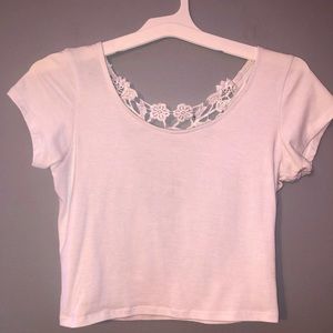 Ultra flirt crop top short sleeve